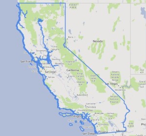 מפה של קליפורניה