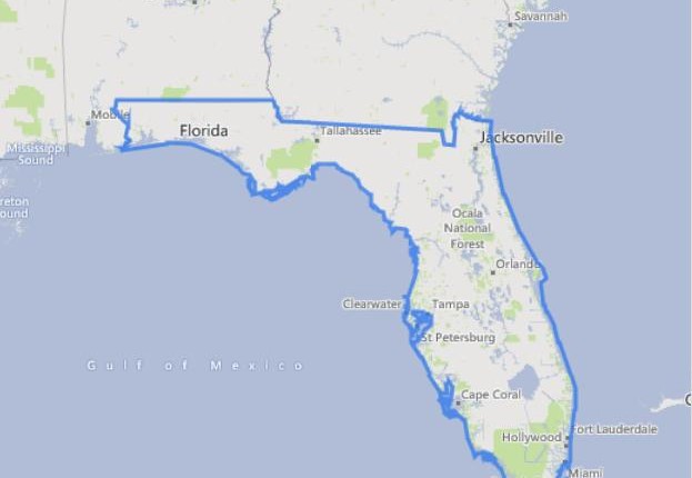 מפה של פלורידה