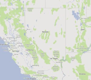 מדינת נבדה בארה"ב מפה