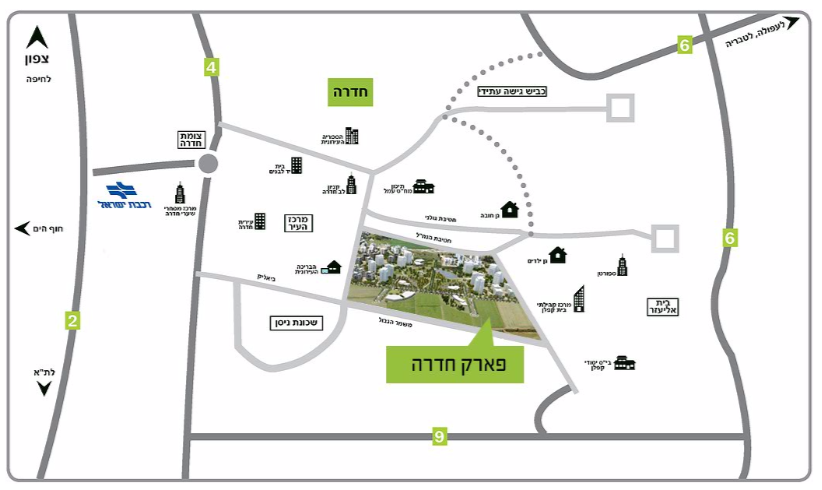 חדרה על הפארק תכנית הפרויקט